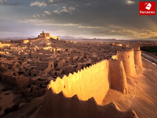 تخریب بخشی از ارگ بم