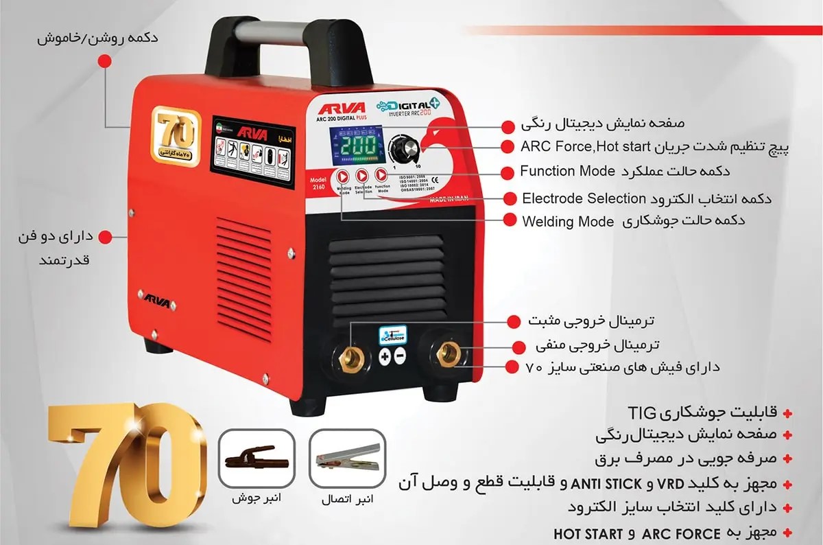 دستگاه جوش آروا مدل 2160