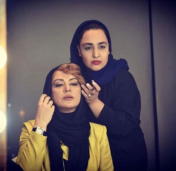 مریلا زارعی در حال گریم مانکن + عکس