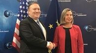 پامپئو با موگرینی دیدار کرد
