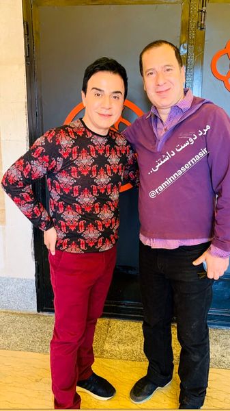 عمو پورنگ و دوست دوستداشتنی اش + عکس