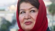 پوران درخشنده در کنار کرمانشاهی ها/عکس