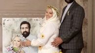 بهاره رهنما و‌همسرش در کنار عکسشون + عکی