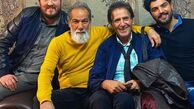 ابوالفضل پورعرب در کنار پدر و پسر معروف سینما + عکس