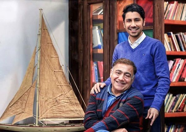 خسرو احمدی و پسرش + عکس