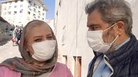 اتابک نادری و همسرش + عکس