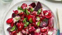 طرز تهیه سالاد لبو خوشرنگ و خوشمزه ی مجلسی