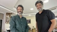 نیما فلاح و دوست مو جو گندمیش + عکس