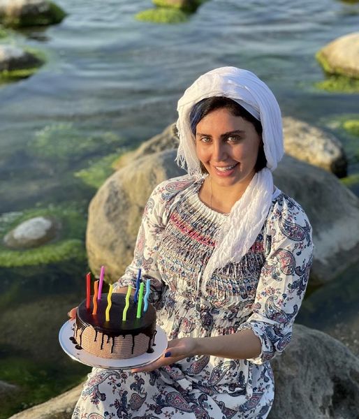 تولد الناز شاکردوست در کنار رودخانه + عکس