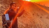 کوهنوردی و صعود آناهیتا نعمتی به قله + عکس