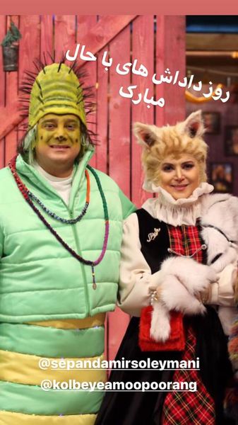 کمند و سپند امیرسلیمانی با گریم هایی عجیب + عکس