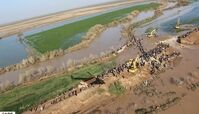 تصاویر هوایی از سیل در خوزستان