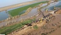 تصاویر هوایی از سیل در خوزستان