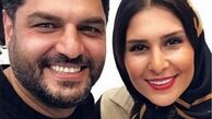 چهره خوشحال سام درخشانی در کنار همسرش + عکس