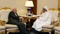 ظریف با همتای قطری خود دیدار و گفتگو کرد