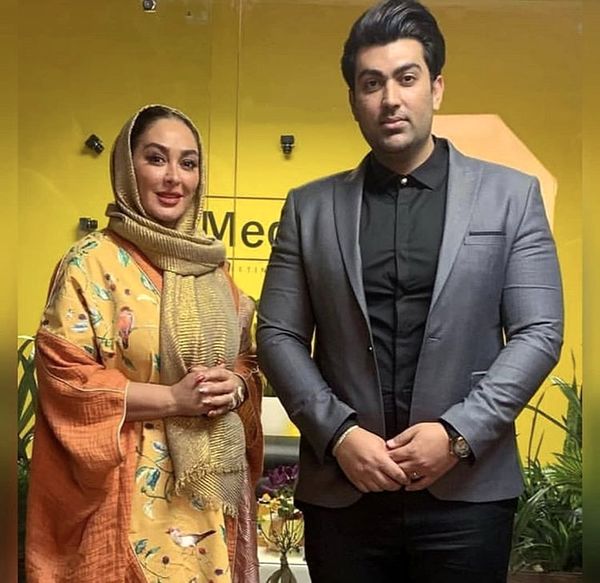 تیپ فشن الهام حمیدی و همسرش + عکس