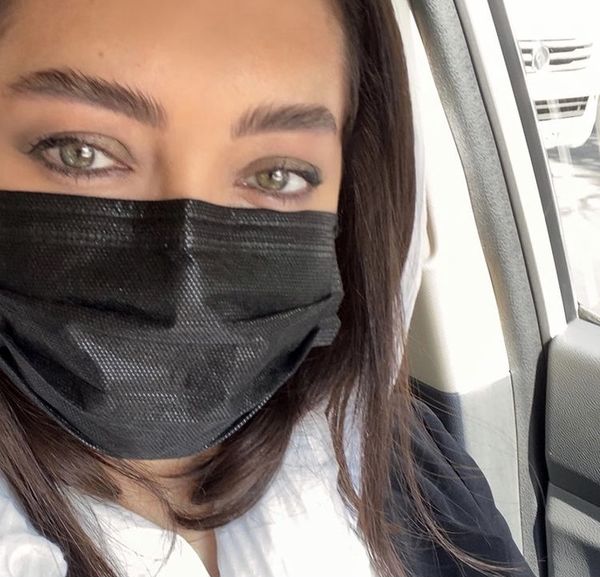 سلفی جدید نیکی کریمی در ماشینش + عکس