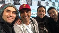 عادل فردوسی پور در جمع بازیگران و خواننده مشهور + عکس
