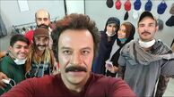 سلفی حسام‌منظور با همکاران سریال جدیدش + عکس
