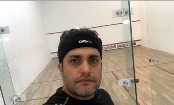 امیرمحمد زند در باشگاه اسکواش + عکس