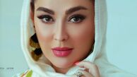 استایل لاکچری الهام حمیدی با ارایش غلیظ + عکس