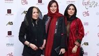 تیپ سه خانم بازیگر در اکران رقص روی شیشه /عکس