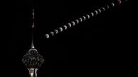 زیباترین تصویر از ماه گرفتگی دیشب 