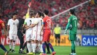 عزت اللهی به موقع کارت قرمز گرفت