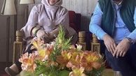 بهاره رهنما و همسرش در لابی هتل + عکس