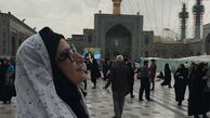 بی‌قراری خاله شادونه برای حرم امام رضا(ع)