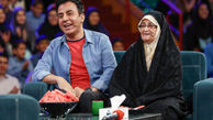 عمو پورنگ با مادرش؛ به «خندوانه» می‌آید