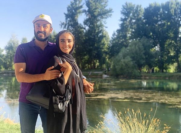 طبیعت گردی دریا مرادی دشت و همسرش + عکس