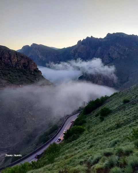 تصویر باور نکردنی از جاده چالوس + عکس
