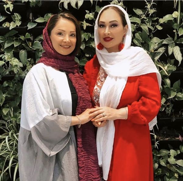 الهام حمیدی در آغوش دوستش + عکس