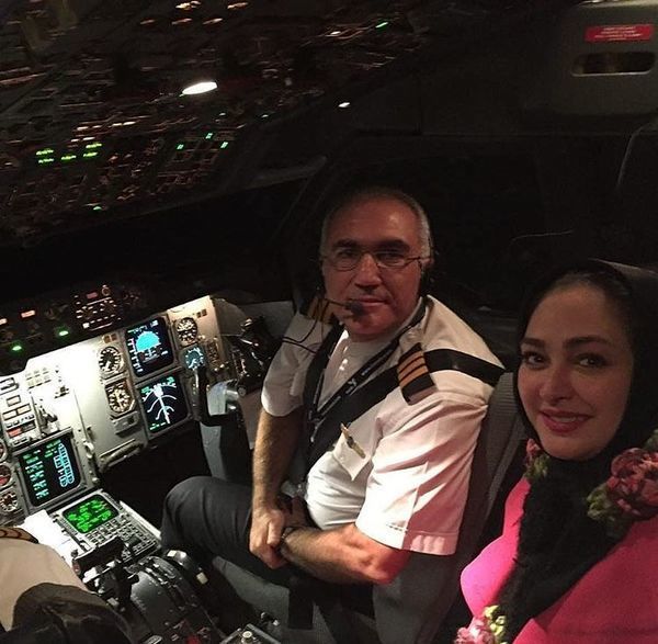 الهام حمیدی خلبان شد + عکس