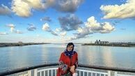 فلور نظری در کنار دریا + عکس
