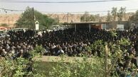 پیکر ملیکا ی 8 ساله با حضور گسترده مردم در هفتگل تشییع شد