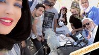 سارا منجزی پور در جمع همکارانش + عکس