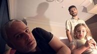 سلفی بازیگر ساختمان پزشکان به همراه دختر و پسرش + عکس
