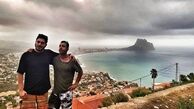 نیما شاهرخ شاهی و دوستش در ارتفاعات زیبای اسپانیا + عکس
