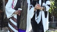 بهاره رهنما و دوستش در حیاط + عکس