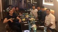 افطاری سردار آزمون با دوستانش