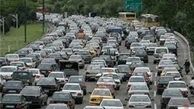 ترافیک سنگین در آزادراه کرج ـ تهران