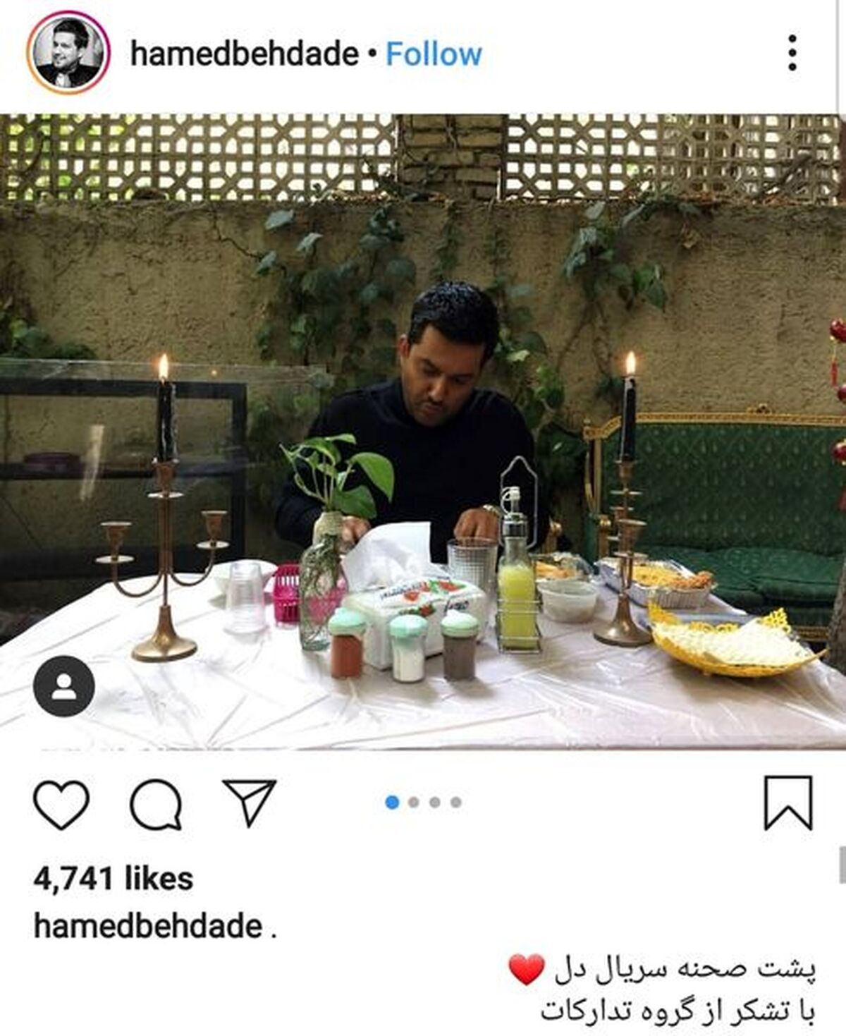 نهار رمانتیک حامد بهداد+عکس