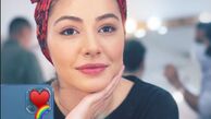 سلفی مهتاب ثروتی با توربان قرمز + عکس