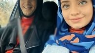 سلفی نامزد بهرام افشاری در ماشین + عکس