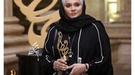 نرگس آبیار برنده تندیس حافظ بهترین فیلمنامه + عکس