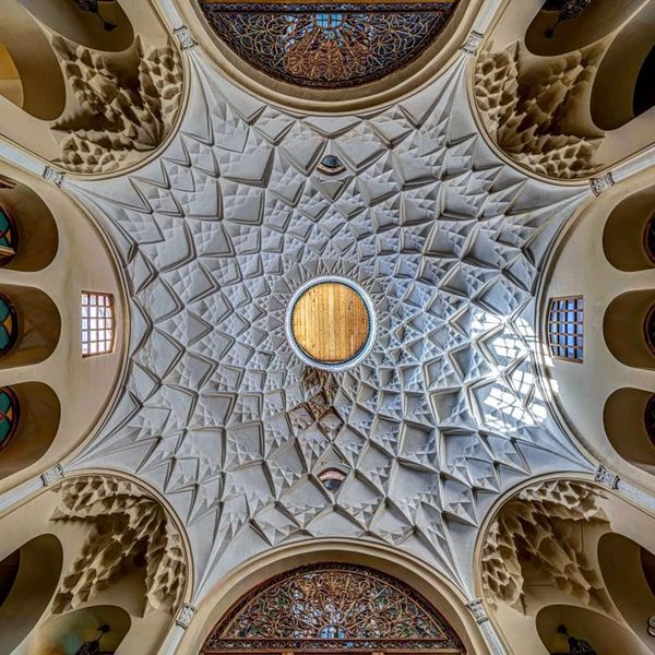 سقف خانه‌ ناصرالدین میرزا این گونه بود + عکس