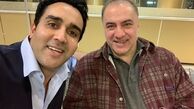 پوریا پورسرخ در کنار سلطانی بنام فرهاد قائمیان