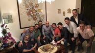 دورهمی آقای بازیگر در روزهای کرونایی + عکی